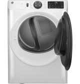 GE® 7.8 cu. ft. Capacity Smart Front Load Electric Dryer with Steam and Sanitize Cycle GFD65ESSVWW