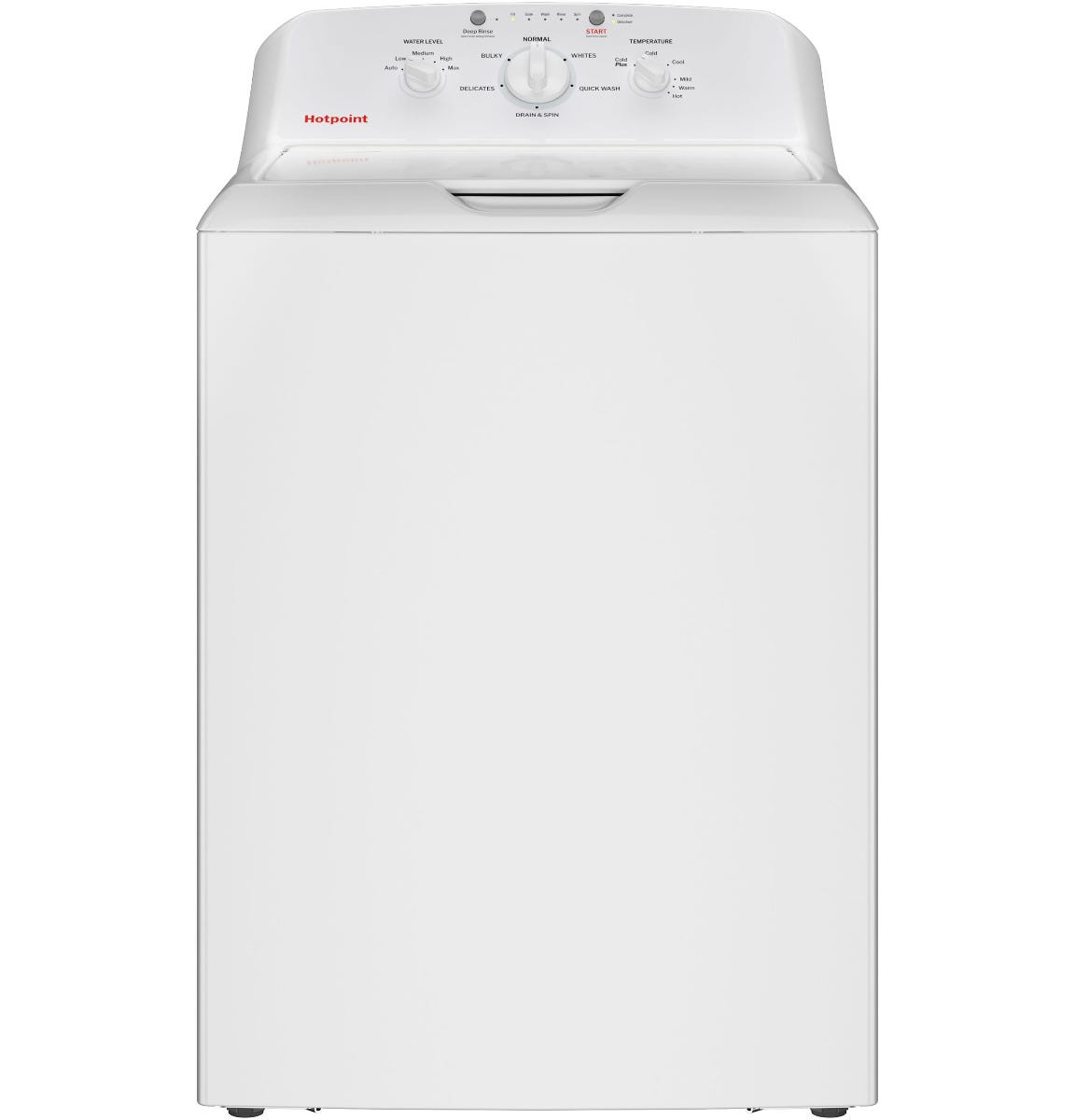Hotpoint 4.0 cu. ft. Capacity Washer with Stainless Steel Basket, Cold Plus and Water Level Control HTW265ASWWW