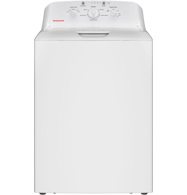 Hotpoint 4.0 cu. ft. Capacity Washer with Stainless Steel Basket,Cold Plus and Water Level Control HTW265ASWWW