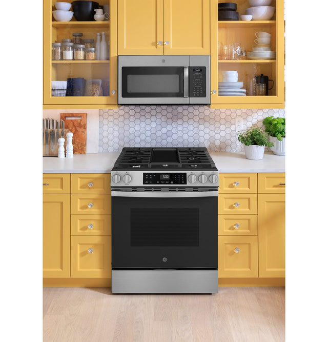 GE® 30" Slide-In Front-Control Gas Range GGS500PVSS