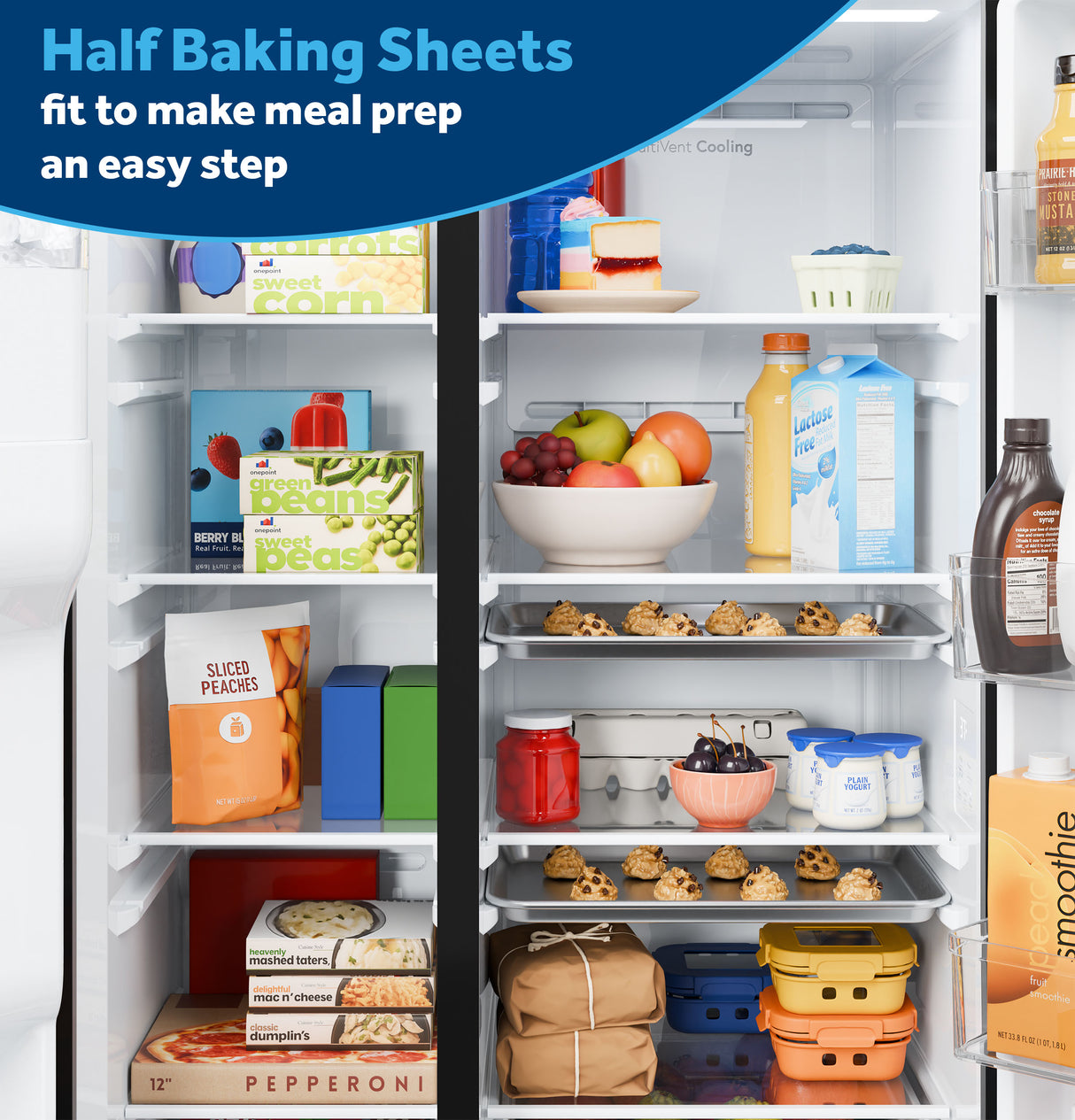 GE® ENERGY STAR® 27.9 Cu. Ft. Side-By-Side Refrigerator with Extra Tall Dispenser and In-Door Icemaker GSE28NYYFS