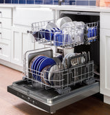 GE® ENERGY STAR® Top Control Hybrid Tub Dishwasher with Dry Boost & 52 dBA GDT565HSYSS