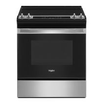 4.8 Cu. Ft. Whirlpool Electric Range with Frozen Bake Technology WEE515S0L-Stainless Steel