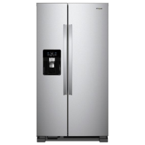 Whirlpool 36-inch Wide Side-by-Side Refrigerator - 25 cu. ft. WRS555SIHZ-Fingerprint Resistant Stainless Steel
