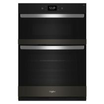 Whirlpool 5.0 Cu. Ft. Wall Oven Microwave Combo with Air Fry WOEC7030PV-Black Stainless 